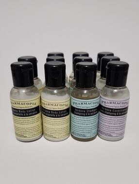 Pharmacopia Verbena Body Lotion Shampoo + Conditioner Samples NEW